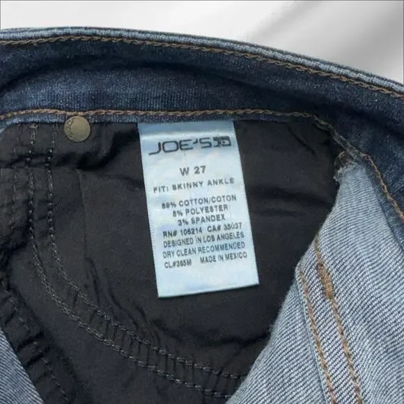 JOE’S JEANS Women’s 27 SKINNY ANKLE Blue Jeans - Picture 4 of 4